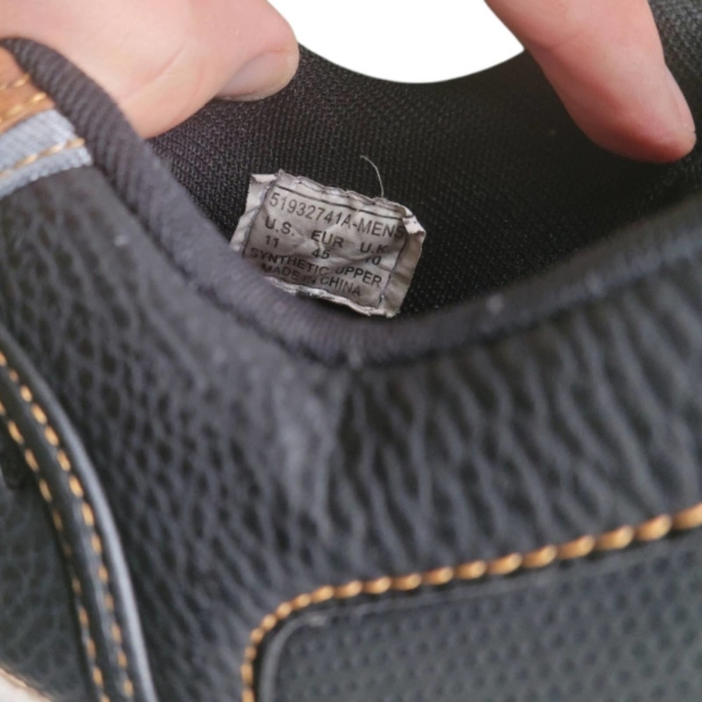 Levi's Men's Jeffrey-Lo-Lux 501 Sneakers Low Top Black and Tan Size 11 - Picture 4 of 5